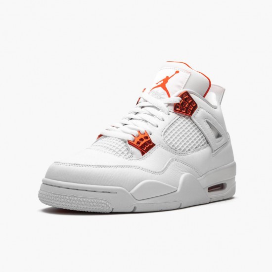 Donna/Uomo Air Jordan 4 Retro Metallic Orange CT8527-118 Scarpe Da Ginnastica