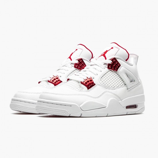 Donna/Uomo Air Jordan 4 Retro Metallic Red CT8527-112 Scarpe Da Ginnastica