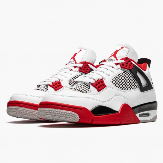 Uomo Air Jordan 4 Retro OG Fire Red 2020 DC7770-160 Scarpe Da Ginnastica