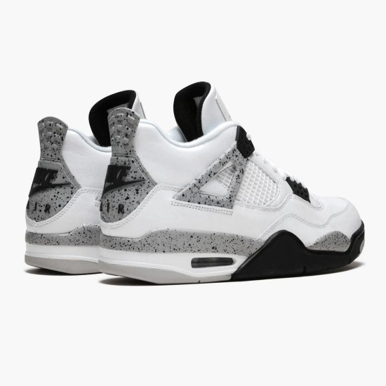 Uomo Air Jordan 4 Retro OG White CeUomot 840606-192 Scarpe Da Ginnastica