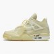 Donna/Uomo Air Jordan 4 Retro Off-White Sail CV9388-100 Scarpe Da Ginnastica