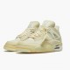 Donna/Uomo Air Jordan 4 Retro Off-White Sail CV9388-100 Scarpe Da Ginnastica