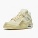 Donna/Uomo Air Jordan 4 Retro Off-White Sail CV9388-100 Scarpe Da Ginnastica