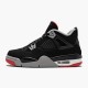 Uomo Air Jordan 4 Retro Bred 2019 Release 308497-060 Scarpe Da Ginnastica