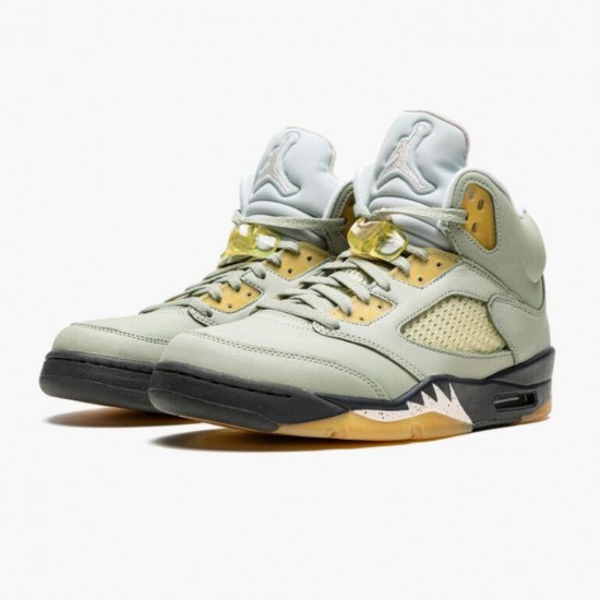 Donna/Uomo Air Jordan 5 Jade Horizon Light Silver Anthracite Pink Glaze DC7501-300 Scarpe Da Ginnastica