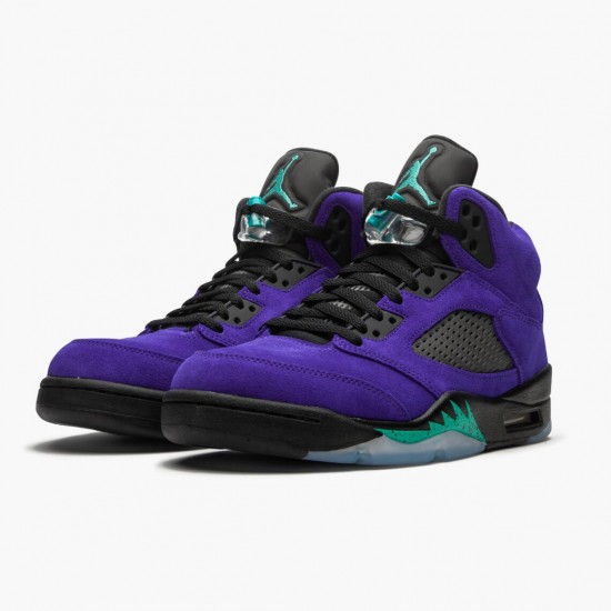 Uomo Air Jordan 5 Retro Alternate Grape 136027-500 Scarpe Da Ginnastica