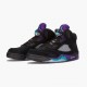 Donna/Uomo Air Jordan 5 Retro Black Grape 136027-007 Scarpe Da Ginnastica