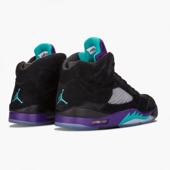 Donna/Uomo Air Jordan 5 Retro Black Grape 136027-007 Scarpe Da Ginnastica