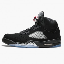 Donna/Uomo Air Jordan 5 Retro Black 845035-003 Scarpe Da Ginnastica