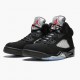 Donna/Uomo Air Jordan 5 Retro Black 845035-003 Scarpe Da Ginnastica