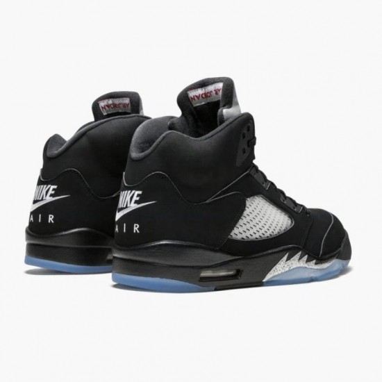 Donna/Uomo Air Jordan 5 Retro Black 845035-003 Scarpe Da Ginnastica