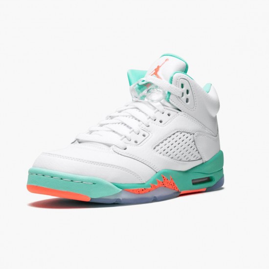 Donna/Uomo Air Jordan 5 Retro Light Aqua 440892-100 Scarpe Da Ginnastica