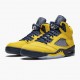 Donna/Uomo Air Jordan 5 Retro Michigan 2019 AmarilloCollege Navy CQ9541-704 Scarpe Da Ginnastica