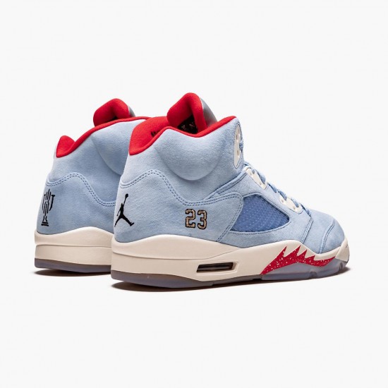 Donna/Uomo Air Jordan 5 Retro Trophy Room Ice Blue CI1899-400 Scarpe Da Ginnastica