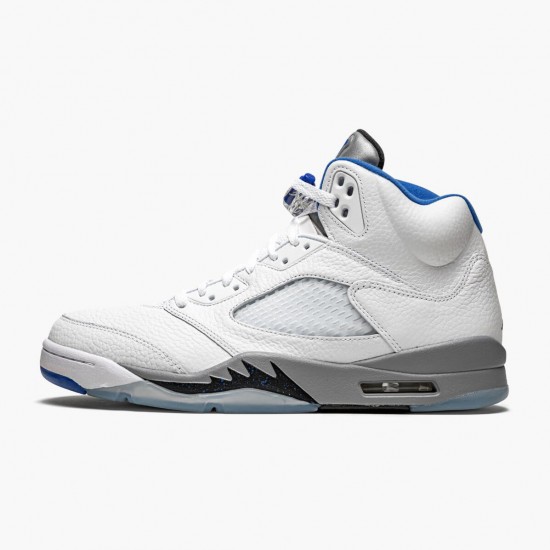 Uomo Air Jordan 5 Retro White Stealth DD0587-140 Scarpe Da Ginnastica