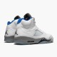 Uomo Air Jordan 5 Retro White Stealth DD0587-140 Scarpe Da Ginnastica