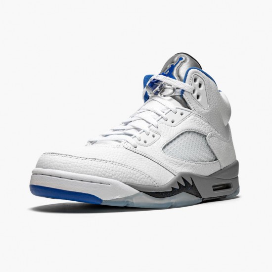 Uomo Air Jordan 5 Retro White Stealth DD0587-140 Scarpe Da Ginnastica