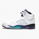 Uomo Air Jordan 5 Retro Grape 136027-108 Scarpe Da Ginnastica