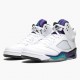 Uomo Air Jordan 5 Retro Grape 136027-108 Scarpe Da Ginnastica