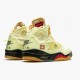 Uomo Off-White x Air Jordan 5 Retro Sail DH8565-100 Scarpe Da Ginnastica