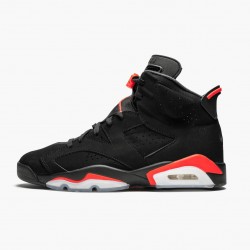 Uomo Air Jordan 6 Retro Black Infrared 384664-060 Scarpe Da Ginnastica