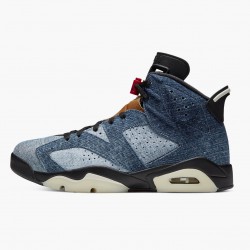 Donna/Uomo Air Jordan 6 Retro Washed Denim 384664-060 Scarpe Da Ginnastica