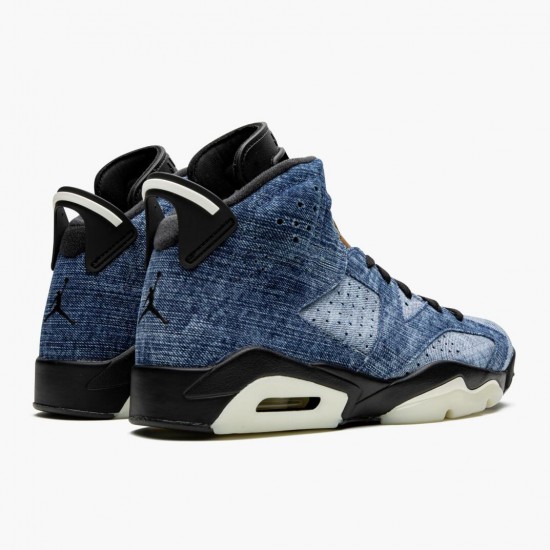 Donna/Uomo Air Jordan 6 Retro Washed Denim 384664-060 Scarpe Da Ginnastica