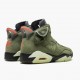 Donna/Uomo Travis Scott x Air Jordan 6 Retro Olive CN1084-200 Scarpe Da Ginnastica