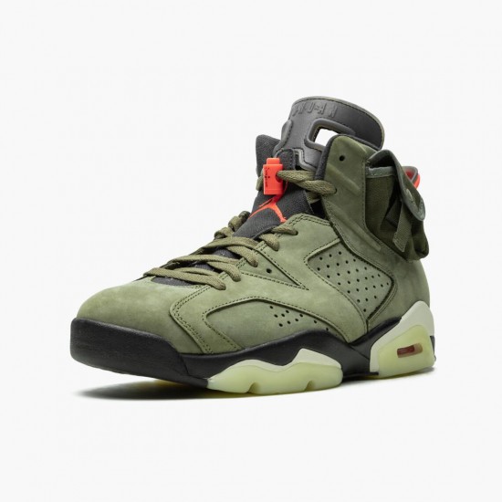 Donna/Uomo Travis Scott x Air Jordan 6 Retro Olive CN1084-200 Scarpe Da Ginnastica