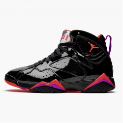 Donna/Uomo Air Jordan 7 Retro Black Patent 313358-006 Scarpe Da Ginnastica