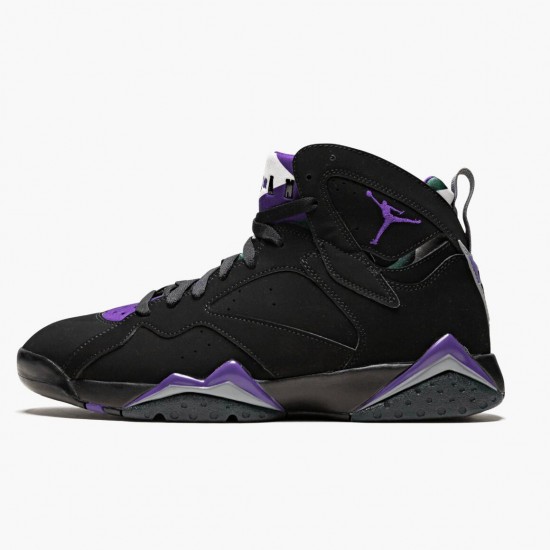 Uomo Air Jordan 7 Retro Ray Allen Black Fierce Purpler Dark Stee 304775-053 Scarpe Da Ginnastica