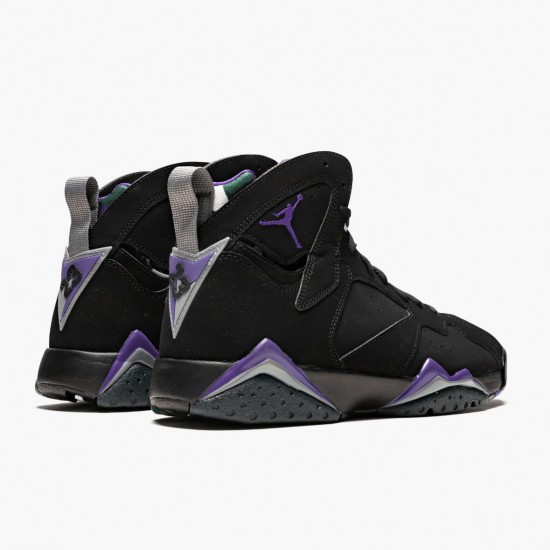 Uomo Air Jordan 7 Retro Ray Allen Black Fierce Purpler Dark Stee 304775-053 Scarpe Da Ginnastica