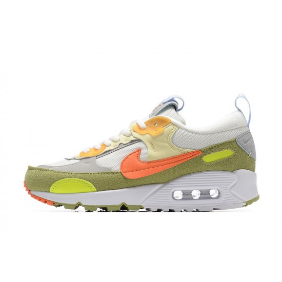 Nike Air Max 90 Futura Uomo Verde Arancia Scarpe Da Ginnastica