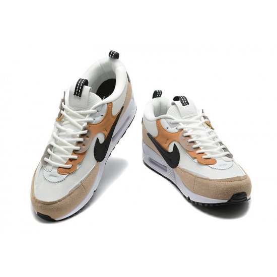 Nike Air Max 90 Futura Uomo Bianco Marrone DM9922-002 Scarpe Da Ginnastica