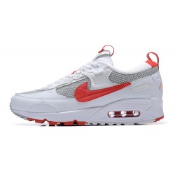 Nike Air Max 90 Futura Uomo Bianco Rosso FD9865-100 Scarpe Da Ginnastica