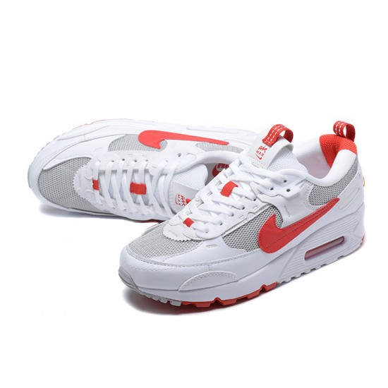 Nike Air Max 90 Futura Uomo Bianco Rosso FD9865-100 Scarpe Da Ginnastica