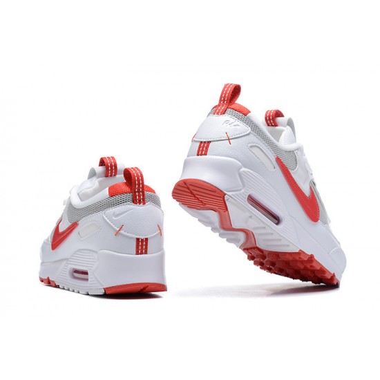 Nike Air Max 90 Futura Uomo Bianco Rosso FD9865-100 Scarpe Da Ginnastica