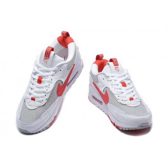 Nike Air Max 90 Futura Uomo Bianco Rosso FD9865-100 Scarpe Da Ginnastica