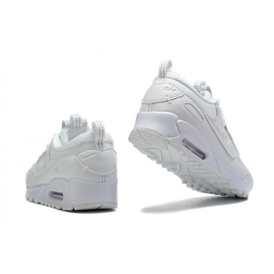 Nike Air Max 90 Futura Donna/Uomo Triple Bianco DM9922-101 Scarpe Da Ginnastica