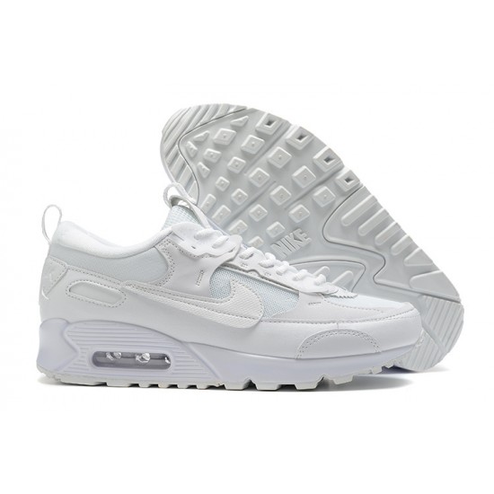 Nike Air Max 90 Futura Donna/Uomo Triple Bianco DM9922-101 Scarpe Da Ginnastica