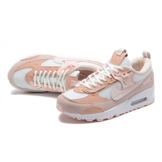 Nike Air Max 90 Futura Donna Rosa Bianco DM9922-104 Scarpe Da Ginnastica