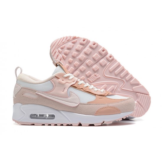 Nike Air Max 90 Futura Donna Rosa Bianco DM9922-104 Scarpe Da Ginnastica