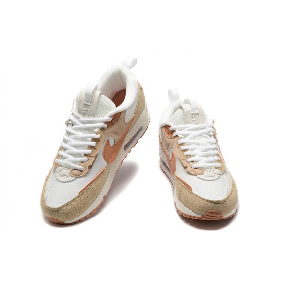 Nike Air Max 90 Futura Donna Bianco Marrone DV7190-100 Scarpe Da Ginnastica