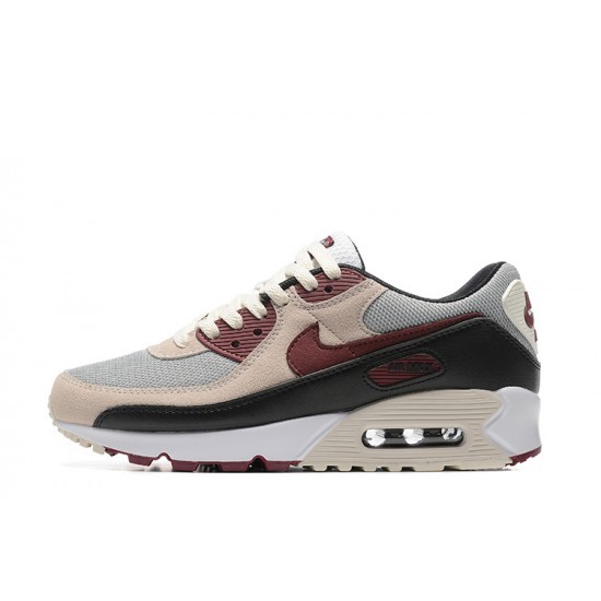 Nike Air Max 90 Uomo Beige Rosso DQ4071-004 Scarpe Da Ginnastica