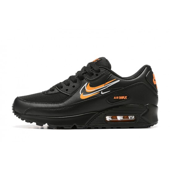 Nike Air Max 90 Uomo Nero Arancia DV7146-001 Scarpe Da Ginnastica