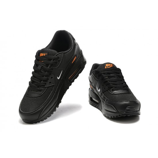 Nike Air Max 90 Uomo Nero Arancia DV7146-001 Scarpe Da Ginnastica