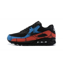 Nike Air Max 90 Uomo Nero Rosso DJ6888-001 Scarpe Da Ginnastica