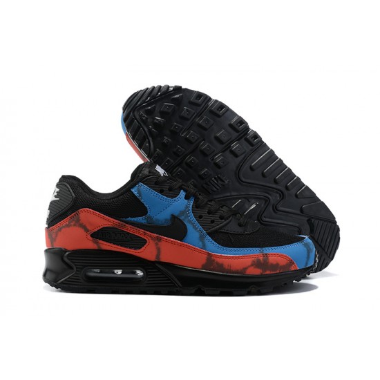 Nike Air Max 90 Uomo Nero Rosso DJ6888-001 Scarpe Da Ginnastica