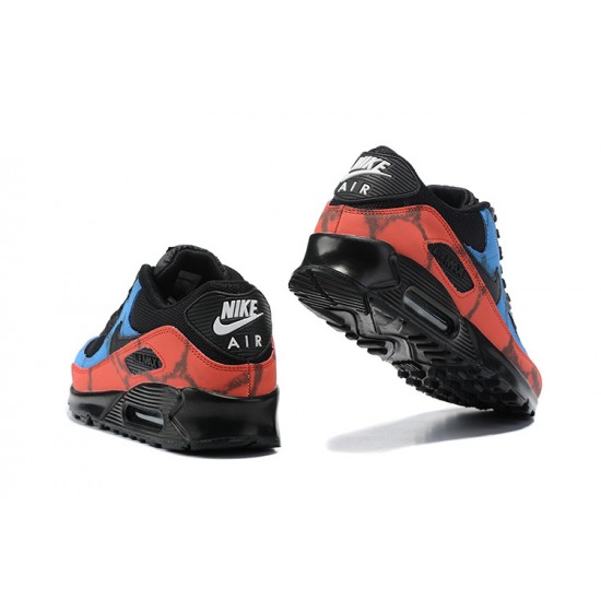 Nike Air Max 90 Uomo Nero Rosso DJ6888-001 Scarpe Da Ginnastica