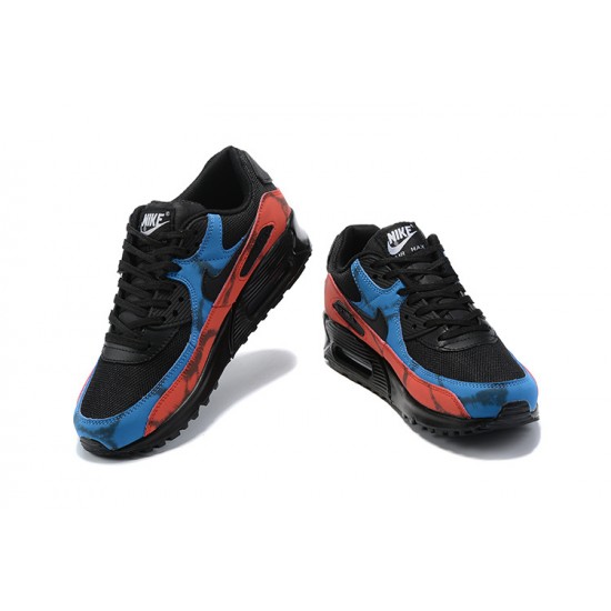 Nike Air Max 90 Uomo Nero Rosso DJ6888-001 Scarpe Da Ginnastica